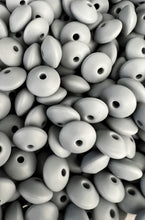 Load image into Gallery viewer, 10 Qty 12mm Lentil Beads - Spacer Beads - Silicone Beads