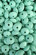Load image into Gallery viewer, 10 Qty 12mm Lentil Beads - Spacer Beads - Silicone Beads