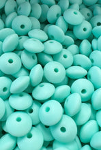 Load image into Gallery viewer, 10 Qty 12mm Lentil Beads - Spacer Beads - Silicone Beads
