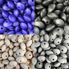 Load image into Gallery viewer, 10 Qty 12mm Lentil Beads - Spacer Beads - Silicone Beads