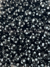 Load image into Gallery viewer, 12mm Black Polka Acrylic Beads - Polka Beads - Bubblegum Beads - Chunky Beads