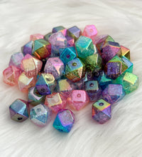 Load image into Gallery viewer, 10 Pcs 16mm - Faceted Beads - Crackled Beads - Acrylic Beads