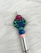 Load image into Gallery viewer, 10 Pcs 14mm - Glitter Round Spacer - Big Hole - Round Spacers - Metal Alloy Beads