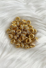 Load image into Gallery viewer, 10 Pcs 12mm - Rhinestone Spacer - Round Spacers - Metal Alloy Beads - Abacus