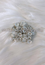Load image into Gallery viewer, 25 Pcs 12mm - Wave Rhinestone Spacer - Round Spacers - Metal Alloy Beads