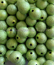 Load image into Gallery viewer, 20mm Lime Wrinkle Beads - Acrylic Beads - Bubblegum Beads - Chunky Beads