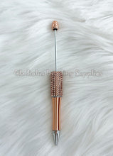 Load image into Gallery viewer, Rhinestone Beadable Plastic Pen - Blank Plastic Pen