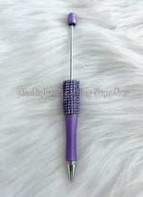 Load image into Gallery viewer, Rhinestone Beadable Plastic Pen - Blank Plastic Pen