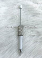 Load image into Gallery viewer, Rhinestone Beadable Plastic Pen - Blank Plastic Pen