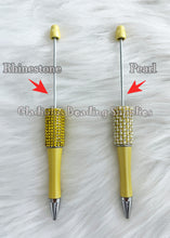 Load image into Gallery viewer, Pearl Beadable Plastic Pen - Blank Plastic Pen