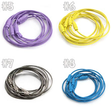 Load image into Gallery viewer, 150mm Stainless Steel Wire Rings, Wires for Keychain, Mini Wires With Screw Clasp, 5.9" Wire