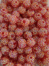 Load image into Gallery viewer, 16mm Light Wine Rhinestone Beads - Acrylic Beads - Bubblegum Beads - Chunky Beads