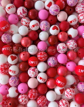 Load image into Gallery viewer, 15mm Valentine Mixed Theme, Heart Beads, Solid Color Beads, Silicone Bead, Loose Beads