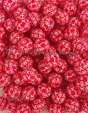 Load image into Gallery viewer, 15mm XOXO Colorful Print Silicone Bead, Loose Beads, Valentine's Day Beads