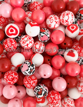 Load image into Gallery viewer, 15mm Valentine Mixed Theme, Solid Color Beads, Silicone Bead, Loose Beads