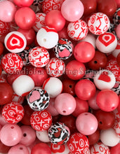 Load image into Gallery viewer, 15mm Valentine Mixed Theme, Solid Color Beads, Silicone Bead, Loose Beads