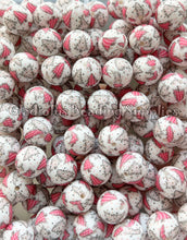 Load image into Gallery viewer, 15mm Christmas Tree Print Silicone Bead