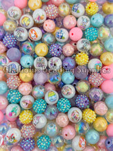 Load image into Gallery viewer, 16mm Mixed Easter Beads - Acrylic Beads - Bubblegum Beads - Chunky Beads