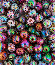 Load image into Gallery viewer, 16mm Leopard Mixed Beads - Acrylic Beads - Bubblegum Beads - Chunky Beads
