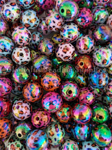 Load image into Gallery viewer, 16mm Leopard Mixed Beads - Acrylic Beads - Bubblegum Beads - Chunky Beads