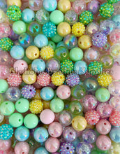 Load image into Gallery viewer, 16mm Mixed Easter Beads - Acrylic Beads - Bubblegum Beads - Chunky Beads