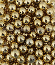 Load image into Gallery viewer, 16mm Light Gold UV Beads - Acrylic Beads - Bubblegum Beads - Chunky Beads