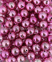 Load image into Gallery viewer, 16mm Pink UV Beads - Acrylic Beads - Bubblegum Beads - Chunky Beads