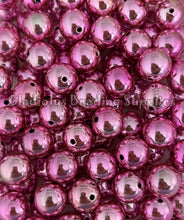 Load image into Gallery viewer, 16mm Pink UV Beads - Acrylic Beads - Bubblegum Beads - Chunky Beads