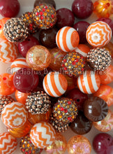 Load image into Gallery viewer, 50 Qty 20mm Fall Theme Mixed Beads - Acrylic Chunky Beads - Chunky Beads