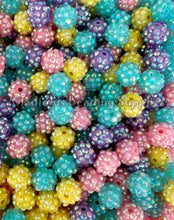 Load image into Gallery viewer, 12mm Easter Mixed Rhinestone Acrylic Beads - Acrylic Rhinestone Beads - Bubblegum Beads
