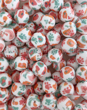 Load image into Gallery viewer, 15mm Paw Print Silicone Bead, Loose Beads