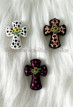 Load image into Gallery viewer, 1 Pc 22mm*29mm - Cross Beads - Silicone Beads - Focal Beads