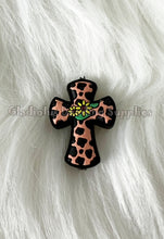 Load image into Gallery viewer, 1 Pc 22mm*29mm - Cross Beads - Silicone Beads - Focal Beads