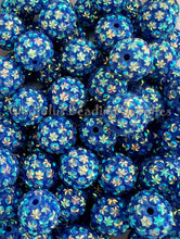 Load image into Gallery viewer, 20mm Blue Star Rhinestone Beads - Acrylic Beads - Bubblegum Beads - Chunky Beads