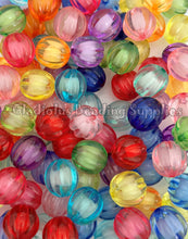 Load image into Gallery viewer, 16mm Clear Watermelon Mixed Beads - Acrylic Beads - Bubblegum Beads - Chunky Beads