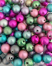 Load image into Gallery viewer, 16mm Foil Plating Mixed Beads - Acrylic Beads - Bubblegum Beads - Chunky Beads