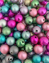 Load image into Gallery viewer, 16mm Foil Plating Mixed Beads - Acrylic Beads - Bubblegum Beads - Chunky Beads