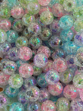 Load image into Gallery viewer, 16mm Clear Mixed Beads - Acrylic Beads - Bubblegum Beads - Chunky Beads