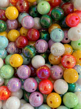 Load image into Gallery viewer, 16mm Mixed AB Beads - Acrylic Beads - Bubblegum Beads - Chunky Beads