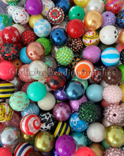 Load image into Gallery viewer, (Big Bundle) 500 Qty 20mm Acrylic Round Beads - Chunky Beads - Randomly Assorted