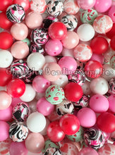 Load image into Gallery viewer, 15mm Valentine Mixed Theme, Solid Color Beads, Silicone Bead, Loose Beads