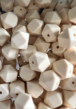 Load image into Gallery viewer, 10 Qty 14mm Hexagon Silicone Bead, Teething Beads, BPA Free, Loose Beads.