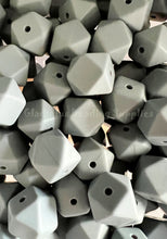 Load image into Gallery viewer, 10 Qty 14mm Hexagon Silicone Bead, Teething Beads, BPA Free, Loose Beads.