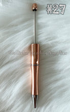 Load image into Gallery viewer, Set of 10 Beadable Plastic Pen - Blank Plastic Pen (On Sale)