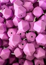 Load image into Gallery viewer, 10 Qty 14mm Hexagon Silicone Bead, Teething Beads, BPA Free, Loose Beads.