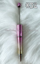 Load image into Gallery viewer, Set of 10 Beadable Plastic Pen - Blank Plastic Pen (On Sale)