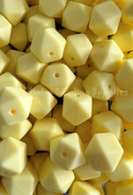 Load image into Gallery viewer, 10 Qty 14mm Hexagon Silicone Bead, Teething Beads, BPA Free, Loose Beads.