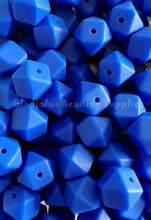 Load image into Gallery viewer, 10 Qty 17mm Hexagon Silicone Bead, Teething Beads, BPA Free, Loose Beads.