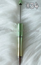 Load image into Gallery viewer, Set of 10 Beadable Plastic Pen - Blank Plastic Pen (On Sale)