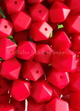 Load image into Gallery viewer, 10 Qty 14mm Hexagon Silicone Bead, Teething Beads, BPA Free, Loose Beads.